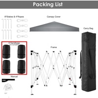 Verstellbarer 3x3 m Garten pavillon mit wasserdichtem zusammen klappbarem Metallrahmen pulver beschichtet für Patio Camping Beer Festivals Partys
