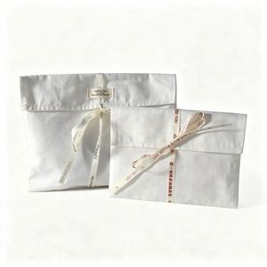 Customizable Cotton Canvas Cover Bag Foldable <b>Envelope</b> for Jewelry and Accessories Dust Protection Shopping Bags - Product Image 3