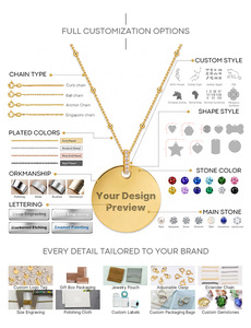 Collier pendentif AOFEI personnalisé en acier inoxydable 316L plaqué or 18 carats avec silhouettes <span class=keywords><strong>de</strong></span> garçons chrétiens, gravable, résistant au ternissement, cadeau - Product Image 4
