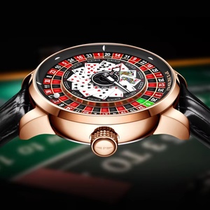 Nouvelle montre mécanique PINDU 2024 pour homme, marque de luxe haut de gamme, cadran poker, verre Hardlex, bracelet en cuir, mouvement NH35 - Product Image 4
