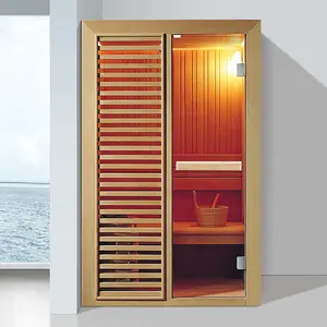 आधुनिक डिजाइन शुष्क सॉना भाप स्नान इनडोर लक्जरी बाथरूम लकड़ी स्पा टब गीला भाप स्नान खो वजन आराम पोर्टेबल सौना कमरे