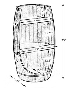 Grand baril en bois <span class=keywords><strong>de</strong></span> décoration créative, armoire à <span class=keywords><strong>vin</strong></span>, étagère à <span class=keywords><strong>vin</strong></span> rouge, <span class=keywords><strong>tonneau</strong></span> en chêne, présentoir <span class=keywords><strong>de</strong></span> vinerie - Product Image 4