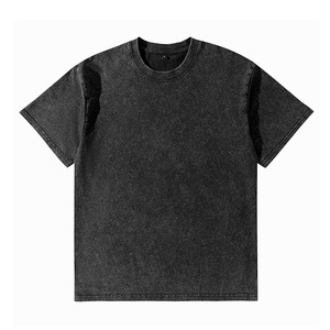 T-<span class=keywords><strong>shirt</strong></span> ample pour homme en coton délavé style <span class=keywords><strong>vintage</strong></span> américain 230G, manches courtes, coupe jeune, effet délavé à l'acide, coupe oversize - Product Image 2