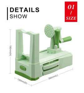 Của Nhãn Hiệu Rau Cutter <span class=keywords><strong>Slicer</strong></span> Đa Chức Năng Khoai Tây Xoắn Ốc <span class=keywords><strong>Slicer</strong></span> Rau Spiralizer - Product Image 4