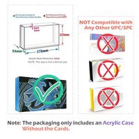 Boîte de présentation en acrylique magnétique anti-UV pour Elite Trainer Box 151 UPC