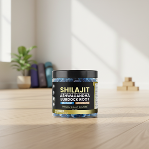 Gummies de Shilajit de l'Himalaya à Marque Blanche, Véganes et Pures, Énergie Instantanée, 60 Unités (2 par dose) pour Personnes d'Âge Moyen et Aînées - Product Image 2