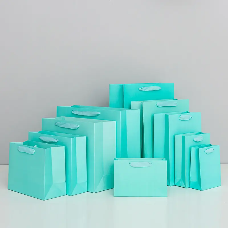 Luxury Bolsa De Regalo De Papel Premium Shopping Tote Packaging Gift Paper Bag