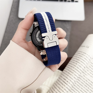Correa de hebilla de paracaídas de nailon elástico de 22mm para Huawei <span class=keywords><strong>Watch</strong></span> GT5 correa para Xiaomi Redmi <span class=keywords><strong>Watch</strong></span> <span class=keywords><strong>5</strong></span> Active <span class=keywords><strong>Lite</strong></span> Correa para <span class=keywords><strong>Samsung</strong></span> - Product Image 3