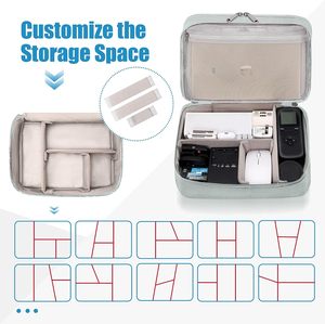 Muestra gratuita de bolsa grande para archivos de cable: poliéster 600D, parte inferior acolchada extraíble y divisores. Bolsa de viaje para equipo de DJ profesional - Product Image 6