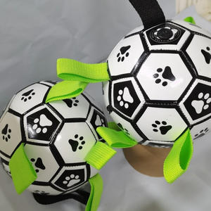 Dayanıklı çevre dostu plastik interaktif evcil hayvan topu küçük büyük <span class=keywords><strong>Corgi</strong></span> köpek yavru oyuncaklar toptan tasarım futbol esinlenerek - Product Image 2