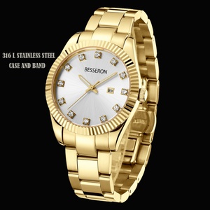 Elegante Reloj de Cuarzo para Mujer con Logotipo Personalizado, Empaque OEM, Hebilla, Resistente al Agua 3 ATM, Esfera con Diamantes y Moissanita, Moderno - Product Image 2
