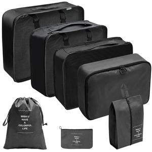Lot de 7 sacs de rangement pour bagages, <span class=keywords><strong>en</strong></span> maille respirante, pour voyages, valises, sacs essentiels durables pour la famille - Vente chaude - Product Image 6