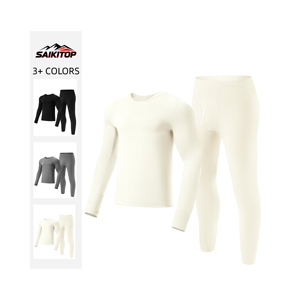 <span class=keywords><strong>Sous</strong></span>-vêtements thermiques pour hommes - Caleçons longs doublés de polaire, <span class=keywords><strong>couche</strong></span> de base <span class=keywords><strong>chaude</strong></span> pour l'hiver, haut et bas pour temps froid - Product Image 1