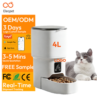 Distributeur Automatique de Nourriture pour Chats et Chiens Elecpet Tuya Smart Wifi Avancé avec Rappels Programmés et Contrôle par Application Téléphonique