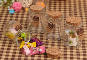 Cheap and Small Stock 100ml 150ml <b>200ml</b> 250ml 300ml Cute Glass Pudding Yogurt Jar With Cork Lid - Product Image 2