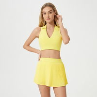 Nouveau design de soutien-gorge de sport col évidé dans le dos avec col en V col rabattu femmes en cours d'exécution Fitness Yoga