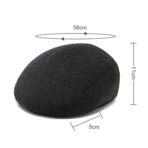 Style britannique mode homme femmes gavroche élégant chapeau personnalisé mode plat noir <span class=keywords><strong>gris</strong></span> chapeaux - Product Image 5