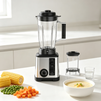 Blender électrique avec boîtier en acier inoxydable, presse-agrumes et moulin à noix 2 en 1 pour la maison