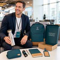 Maßgeschneidertes Nachhaltiges Konferenz-Sprecher-Tech-Reise-Geschenkset Firmen-Event-Werbepaket mit Logo-Verpackung für Großeinkäufe