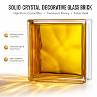 Bloc de verre massif transparent 240x50x50mm, résistant au feu, écologique, pour usage industriel, salle de sport, salle de bain, hôtel, escalier, appartement, cuisine