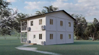 Nouvelle conception de maison préfabriquée en kit démontable avec structure en acier, maison miniature en conteneur de 20 pieds, entrepôt extérieur