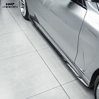 Jupes latérales sport en fibre de carbone sèche style M47 à fixer par boulons pour BMW Série 4 G22 G23 2 portes 2020-2027 – Kit de modification