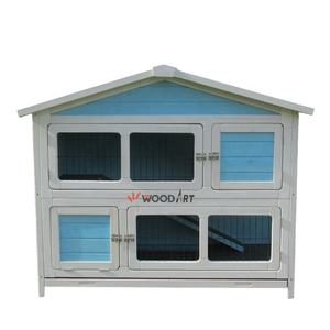 Pas cher en plein air 2 couches en bois clapier lapin maison cages - Product Image 1