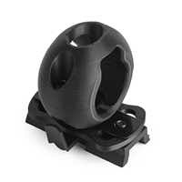Klip Senter Helm WADSN untuk Senter Mini Aksesori Berburu Model WEX277 Cocok untuk Rel Helm FAST Plastik