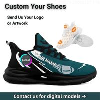 Chaussures de course pour hommes avec doublure en mesh, prix compétitif, impression de logo personnalisé et baskets décontractées pour la marche et le sport, livraison rapide