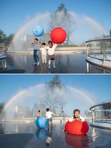 Spray do arco-íris artificial Área cênica Paisagem do pátio Fonte do arco-íris Dispositivo artificial do arco-íris do arco-íris - Product Image 3