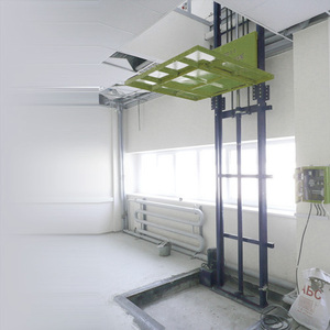 Lager Hydraulische vertikale Einzel führungs schiene Typ Wand montage Mini-Industrie fracht aufzug und Boden fracht <span class=keywords><strong>lift</strong></span> - Product Image 6