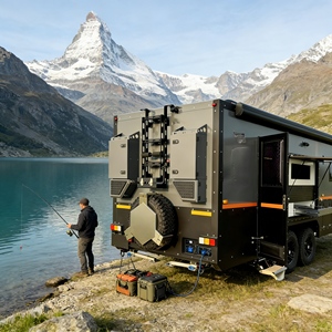 Nueva Caravana Remolque Camper a <span class=keywords><strong>Precio</strong></span> <span class=keywords><strong>de</strong></span> Fábrica, Remolque Camper Todoterreno Aislado con Cocina <span class=keywords><strong>para</strong></span> Viajes <span class=keywords><strong>de</strong></span> Camping - Product Image 4