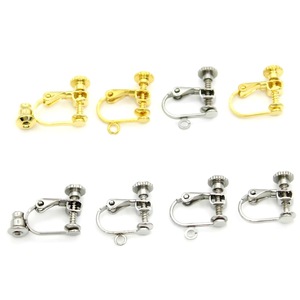 Stainless Steel Screw Ear <b>Clips</b> Gold <b>Silver</b> Drop Shape For Earring Making Jewelry Findings - Product Image 5