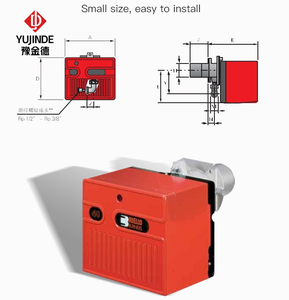 Quemador de Gas de Combustión de Una Etapa RIELLO FS10 Low <span class=keywords><strong>Nox</strong></span>, 100% de Fábrica, 42-116kW de Potencia, Acero al Carbono, para Calderas Pequeñas de Uso Industrial - Product Image 2