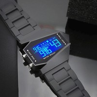 Montre spatiale numérique lumineuse multifonctionnelle pour hommes, femmes, étudiants - style sportif, résistance à l'eau 10m
