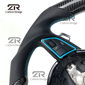 Volante de Fibra de Carbono para <span class=keywords><strong>Interior</strong></span> de Automóvil para <span class=keywords><strong>Audi</strong></span> A1 A2 A4 A5 A6 A7 A8 A3 Q3 Q5 Q7 RS3 RS4 S3 S4 S5 RS6 RS7 <span class=keywords><strong>TT</strong></span> 2018-<span class=keywords><strong>2021</strong></span> - Product Image 4