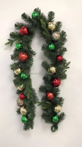 Sống động như thật giáng sinh Vòng hoa trang trí nón thông ánh sáng sóng bóng vòng hoa nhà máy bán buôn giáng sinh treo trang trí trang trí - Product Image 6