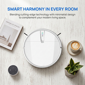 Robot aspirateur intelligent avec application connectée, retour automatique à la station de charge, nettoie et aspire en même temps - Product Image 3