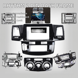 Kits de Lujo para Interiores de Automóviles, Reproductor de Audio para Automóvil de 2 Din, Soporte para Radio, Panel de Instrumentos, Marco para Placa de Matrícula - Product Image 2
