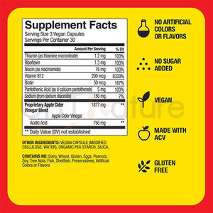 Chtnature Private Label Vitaminen <span class=keywords><strong>500Mg</strong></span> 1000Mg Keto Appelazijn Acv <span class=keywords><strong>Capsules</strong></span> - Product Image 2