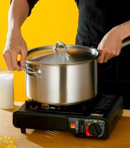 Batterie de cuisine de cuisine commerciale de vente chaude ensemble de pot à lait en acier inoxydable capuchon à <span class=keywords><strong>induction</strong></span> <span class=keywords><strong>casserole</strong></span> profonde <span class=keywords><strong>pour</strong></span> restaurant hôtel - Product Image 2