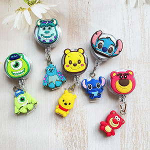 Penjepit ID Kartu Karakter Kartun PVC Berkualitas Tinggi yang Lucu, Bentuk Tikus dan Kucing Hello Kitty, Aksesoris Imut - Product Image 6