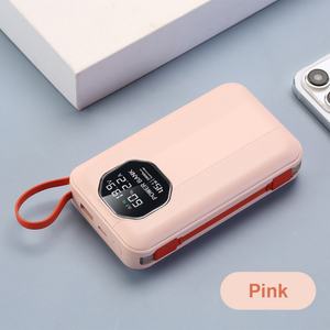 Batterie externe pour ordinateur portable de haute qualité 20000mAh Câbles intégrés Affichage numérique PD 40W Charge rapide Batteries externes universelles - Product Image 4