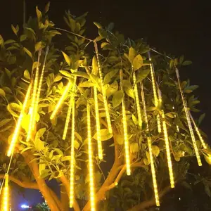 Iluminación de boda al aire libre árbol planta decoración casarse patio meteorito luz columna cadena Festival noche estrella LED fiesta suministros Parque lámpara