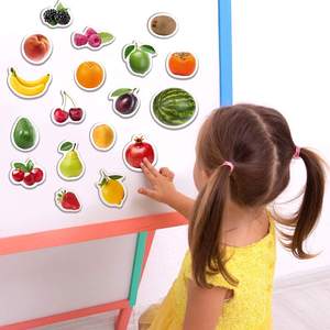 Magnetic Educational Toys <strong>Baby</strong> Learning <strong>Magnets</strong> Real Large <strong>Fridge</strong> <strong>Magnets</strong> Fruit and Vegetable for Toddlers - Product Image 2