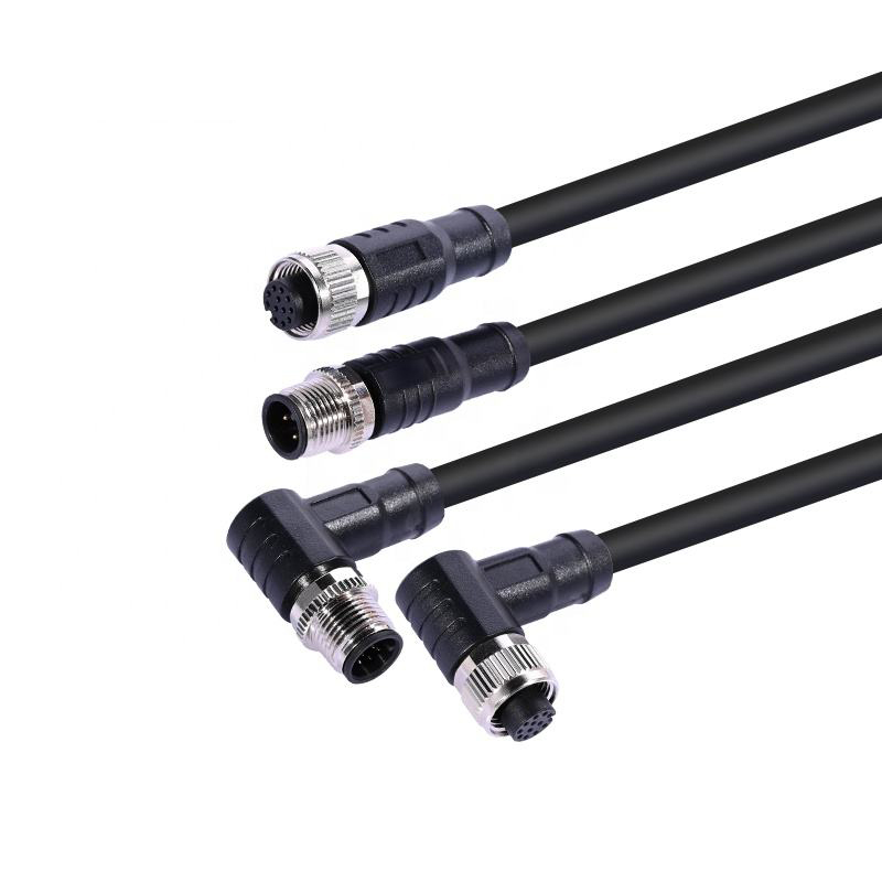 M12 Male Female Cable Connector Acode