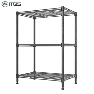 Étagère de rangement robuste et durable MZG à 3 niveaux, réglable, en acier au carbone plaqué anti-rouille, pour salon, cuisine, jardin - Product Image 1