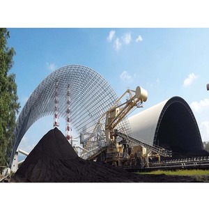 Structure en acier préfabriquée pour toit en arche courbée, construction de hangar de stockage de charbon en métal, <span class=keywords><strong>toiture</strong></span> en ossature métallique - Product Image 5