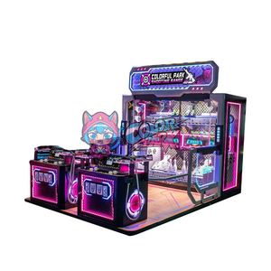 Colorful Park - Machine de jeu d'arcade à monnayeur pour 4 joueurs, type stand de tir - Product Image 1