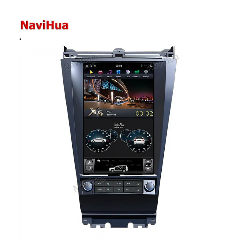Navihua xe Hệ thống đa phương tiện GPS navigation 12.1 inch dọc Scree Android Car DVD Máy nghe nhạc âm thanh cho Honda Accord 7 2003-2007